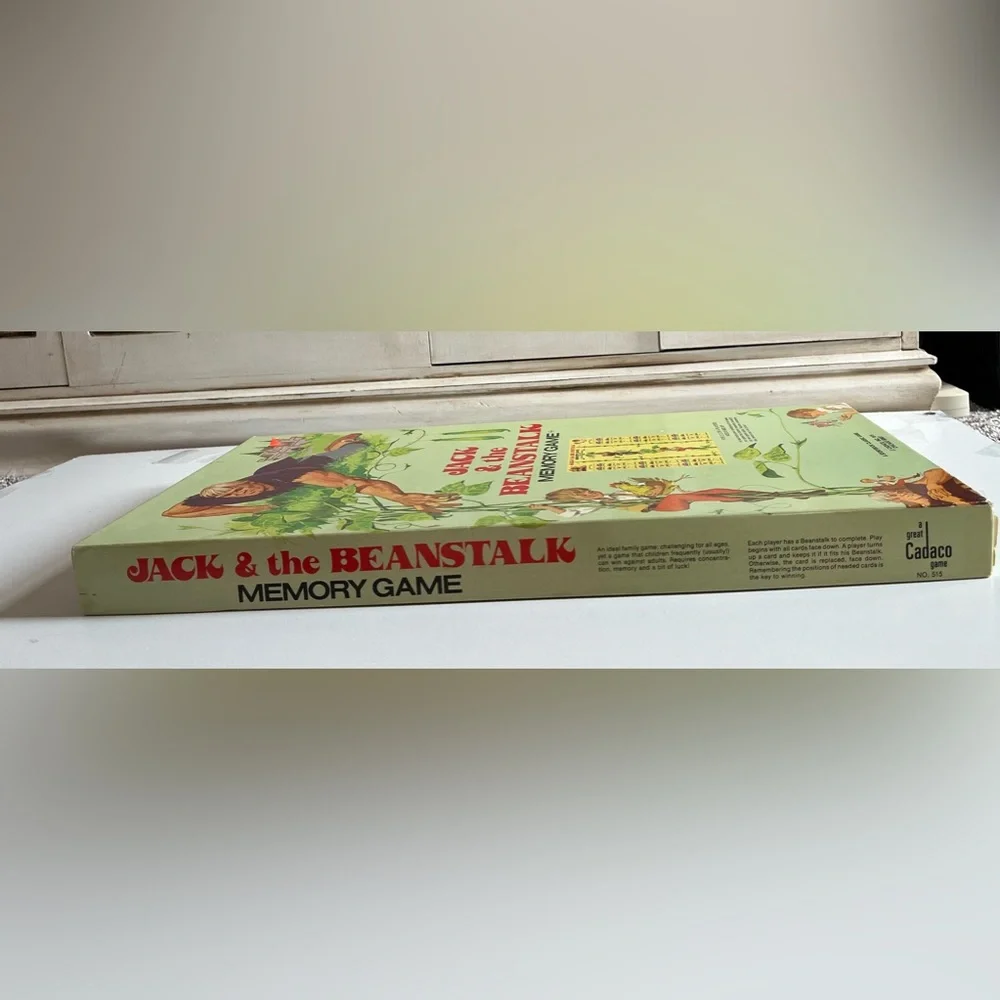 - Vintage Jack and the Beanstalk Game - Complete  by Cadaco 1976-nursery decor